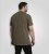D555 Stockton Gorilla Playing Drums Crew Neck T-Shirt Khaki - Kratke Majice - Moške kratke majice za močnejše postave