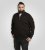 D555 Russel Fleece Sweatshirt with Chest Embroidery Black - Puloverji & jopice - Moški Puloverji & Jopice za Močnejše Postave