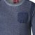 D555 Bryson Crewneck Sweater with Pocket Navy - Puloverji & jopice - Moški Puloverji & Jopice za Močnejše Postave