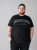 Jack & Jones CALEB VARSITY O-Neck T-Shirt Black - Kratke Majice - Moške kratke majice za močnejše postave