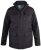 D555 Fargo Five Pocket Jacket With Ribbed Neck and Inner Quilting Black - Jakne - Moške bunde za Močnejše Postave