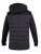 D555 Hampshire Hooded Quilted Jacket Black - Jakne - Moške bunde za Močnejše Postave