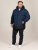 D555 Hank Ripstop Contrast Panelled Padded Hooded Jacket Mornarska - Jakne - Moške bunde za Močnejše Postave