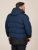 D555 Hank Ripstop Contrast Panelled Padded Hooded Jacket Mornarska - Jakne - Moške bunde za Močnejše Postave