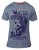 D555 CLAYTON Honolua Bay T-shirt Denim Marl - Kratke Majice - Moške kratke majice za močnejše postave