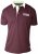 D555 NASH Short Sleeve Rugby Shirt Burgundy - Polo majice - Moške Polo Majice za Močnejše Postave