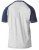 D555 HIRALDO T-Shirt Grey/Navy - Kratke Majice - Moške kratke majice za močnejše postave