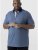 D555 SWANN Short Sleeve Stretch Polo Denim Melange - Polo majice - Moške Polo Majice za Močnejše Postave