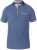 D555 SWANN Short Sleeve Stretch Polo Denim Melange - Polo majice - Moške Polo Majice za Močnejše Postave