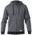 D555 Romney Full Zipper Hoodie Charcoal - Puloverji & jopice - Moški Puloverji & Jopice za Močnejše Postave