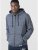 D555 Romney Full Zipper Hoodie Navy - Puloverji & jopice - Moški Puloverji & Jopice za Močnejše Postave
