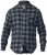 D555 Lawton LS Flannel Shirt Grey - Srajce - Moške srajce za Močnejše Postave