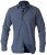 D555 Scott LS Printed Shirt Blue - Srajce - Moške srajce za Močnejše Postave