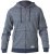 D555 Romney Full Zipper Hoodie Navy - Puloverji & jopice - Moški Puloverji & Jopice za Močnejše Postave