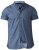 D555 Limburg Short Sleeve Shirt Blue - Srajce - Moške srajce za Močnejše Postave