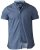 D555 Limburg Short Sleeve Shirt Blue - Srajce - Moške srajce za Močnejše Postave