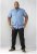 D555 Limburg Short Sleeve Shirt Blue - Srajce - Moške srajce za Močnejše Postave