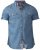 D555 Nathan Short Sleeve Shirt Blue - Srajce - Moške srajce za Močnejše Postave