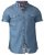 D555 Nathan Short Sleeve Shirt Blue - Srajce - Moške srajce za Močnejše Postave