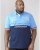D555 Ernest Polo Blue & Navy - Polo majice - Moške Polo Majice za Močnejše Postave