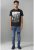 D555 Cain T-shirt Black - Kratke Majice - Moške kratke majice za močnejše postave