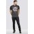 D555 Dallas T-shirt Charcoal - Kratke Majice - Moške kratke majice za močnejše postave
