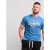 D555 Shelton T-shirt Blue - Kratke Majice - Moške kratke majice za močnejše postave