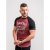 D555 Evans T-shirt Burgundy - Kratke Majice - Moške kratke majice za močnejše postave