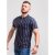 D555 Martel Polo Navy - Polo majice - Moške Polo Majice za Močnejše Postave