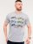 D555 Bathurst Custom Classics Motorbike Printed T-Shirt Grey - Kratke Majice - Moške kratke majice za močnejše postave