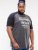 D555 Lismore Raglan Sleeve San Diego Printed T-Shirt Charcoal - Kratke Majice - Moške kratke majice za močnejše postave