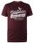 D555 Wharf California Eagle Printed T-Shirt Burgundy - Kratke Majice - Moške kratke majice za močnejše postave