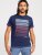 D555 Cransford Gradient Line Printed T-Shirt - Kratke Majice - Moške kratke majice za močnejše postave