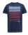 D555 Cransford Gradient Line Printed T-Shirt - Kratke Majice - Moške kratke majice za močnejše postave