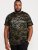 D555 Sullivan Ao Camo T-Shirt With Chest Print - Kratke Majice - Moške kratke majice za močnejše postave