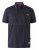 D555 Battersea Polo Shirt With Chest Embroidery Navy - Polo majice - Moške Polo Majice za Močnejše Postave