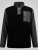D555 Daly Quarter Zip Fleece Sweatshirt Črna/Siva - Puloverji & jopice - Moški Puloverji & Jopice za Močnejše Postave
