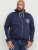 D555 Eaton Full Zip Hoodie Navy - Puloverji & jopice - Moški Puloverji & Jopice za Močnejše Postave