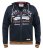D555 Flanders Full Zip Hoody With Chest Print - Puloverji & jopice - Moški Puloverji & Jopice za Močnejše Postave