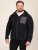 D555 Damien Micro Fleece Zip Through Hoody Črna/Siva - Puloverji & jopice - Moški Puloverji & Jopice za Močnejše Postave