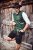 JP1880 Genuine Leather Traditional Lederhosen Shorts Black - Kratke hlače - Moške Kratke Hlače za Močnejše Postave