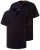 JP1880 708420 Majica Henley 2 kosa Temno modra - Kratke Majice - Moške kratke majice za močnejše postave