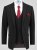 D555 Ted 4 Way Stretch Tailored Suit Jacket Črna - Obleke - Velike številke oblek za moške