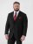 D555 Ted 4 Way Stretch Tailored Suit Jacket Črna - Obleke - Velike številke oblek za moške
