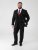 D555 Ted 4 Way Stretch Tailored Suit Jacket Črna - Obleke - Velike številke oblek za moške