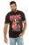 JP1880 ACDC - Let There Be Rock Vintage looking Band T-Shirt Black - Kratke Majice - Moške kratke majice za močnejše postave