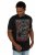 JP1880 Pink Floyd Retro Graphic Comfort Fit Band T-Shirt Black - Kratke Majice - Moške kratke majice za močnejše postave