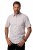 JP1880 Modern Fit Check Print Short Sleeve Shirt Grey - Srajce - Moške srajce za Močnejše Postave