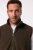 JP1880 Fleece Vest Stand-up Collar Brown - Jakne - Moške bunde za Močnejše Postave