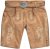 JP1880 Premium Goat Suede Staghorn Embroidery Shorts Leather Brown - Kratke hlače - Moške Kratke Hlače za Močnejše Postave